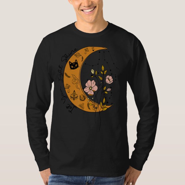 Låt era ljusskygga Måne-blommor T Shirt (Framsida)