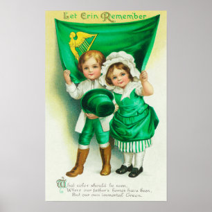 Låt Erin komma ihåg att hålla en Flagga Poster