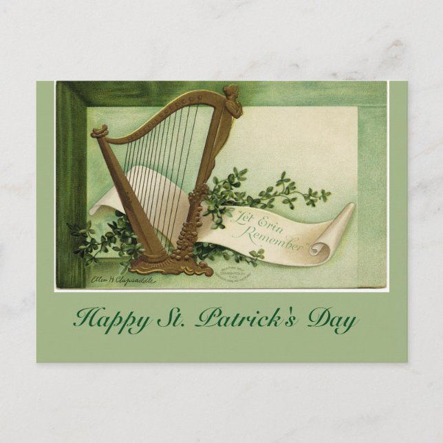Låt Erin minnas St. Patricks dag vykort (Framsida)