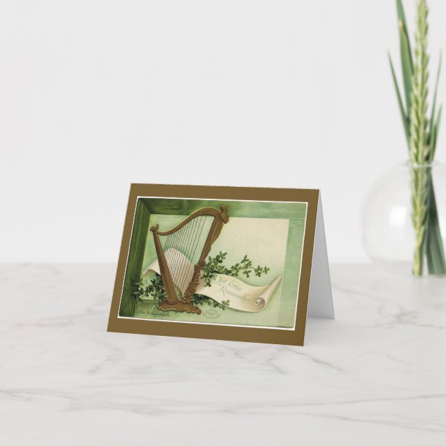 Låt Erin minnas Sts Patrick dagguld för att notera Kort (Framsida)