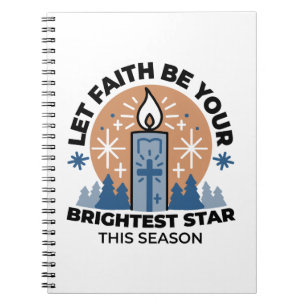 Låt Faith Shine Bright: Winter Theme Anteckningsbok