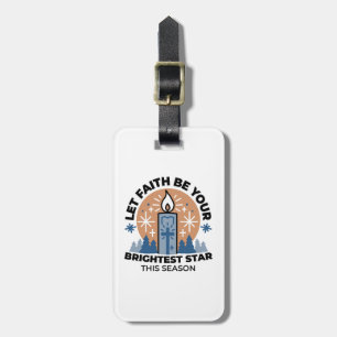 Låt Faith Shine Bright: Winter Theme Bagagebricka