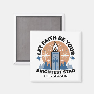 Låt Faith Shine Bright: Winter Theme Magnet