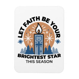 Låt Faith Shine Bright: Winter Theme Magnet