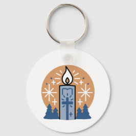 Låt Faith Shine Bright: Winter Theme Nyckelring