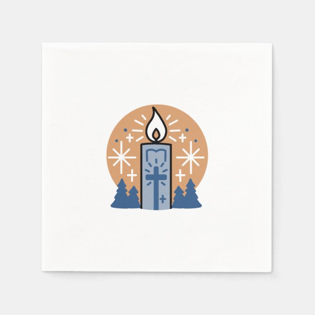Låt Faith Shine Bright: Winter Theme Pappersservett (Framsidan)