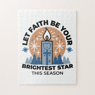 Låt Faith Shine Bright: Winter Theme Pussel