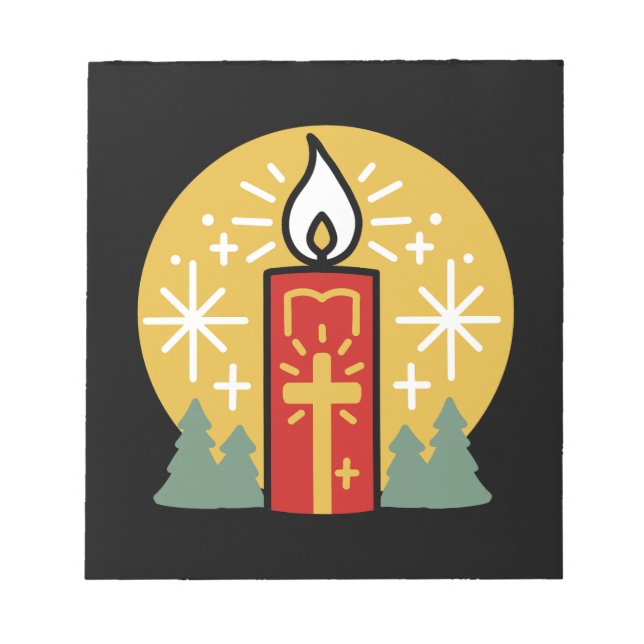 Låt Faith vara din ljusaste stjärna-ljusa konst Anteckningsblock (Framsida)