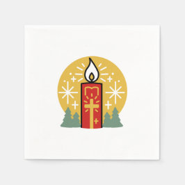 Låt Faith vara din ljusaste stjärna-ljusa konst Pappersservett