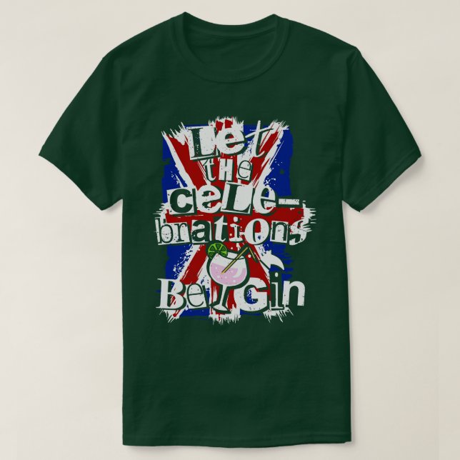 Låt Firande bli Kung Charles Coronatio T Shirt (Design framsida)