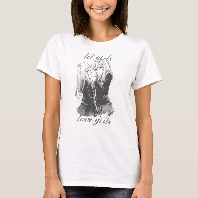 Låt flickorna Kärlek Girls Shirt T Shirt (Framsida)