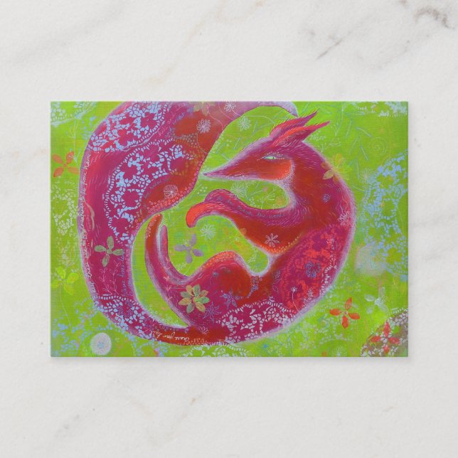 Lat Fox. Visitkort (Framsida)