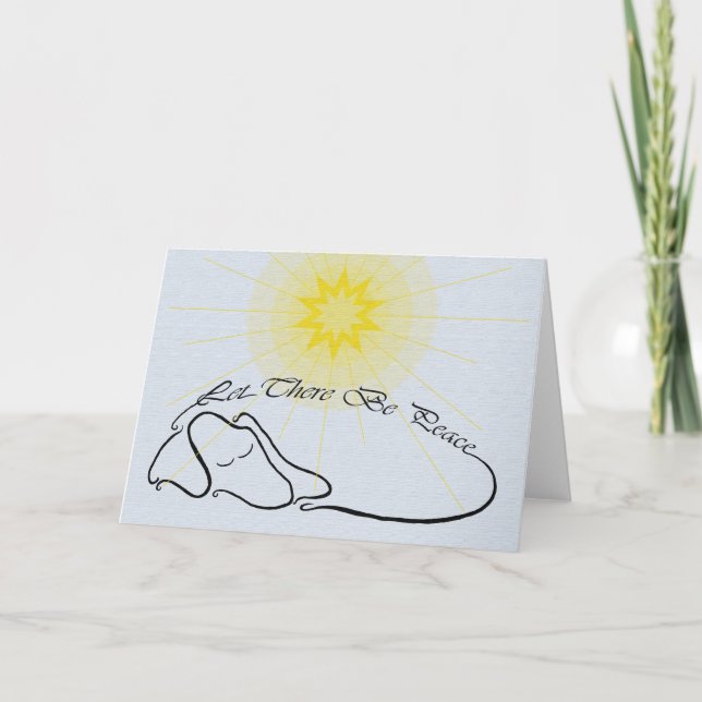 Låt fred råda helgkort (Framsida)