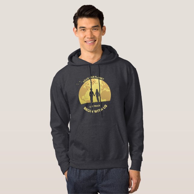 Låt freden börja med oss | Manar Hoodie (Hel framsida)