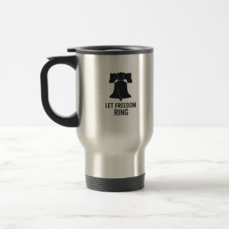Låt Freedom Ring Bell Silhouette Modern USA-patrio Resemugg
