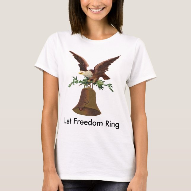 Låt Freedom Ring Dam Shirt Tröja (Framsida)