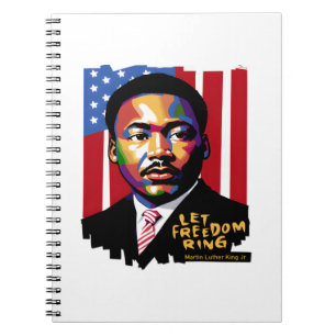 Låt Freedom Ring, MLK Quote, Black History Anteckningsbok