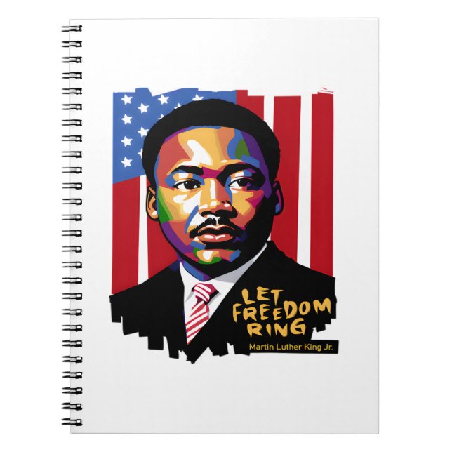 Låt Freedom Ring, MLK Quote, Black History Anteckningsbok (Framsidan)