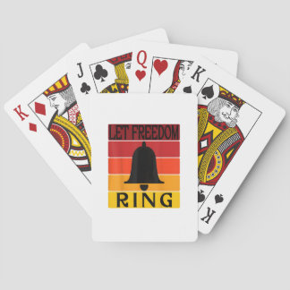 Låt Freedom Ring Retro Sunset Bell Casinokort
