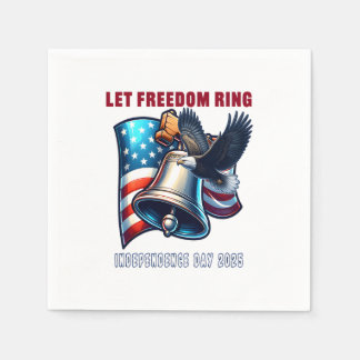 Låt Freedom Ring Trending Quote Pappersservett