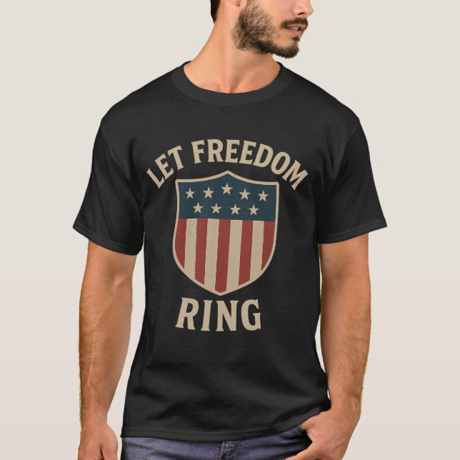 Låt Frihet Ring T Shirt (Framsida)