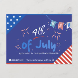 Låt friheten blänka! inbjudan vykort