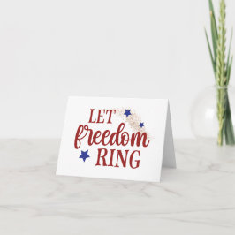 Låt friheten ringa 4 juli kort