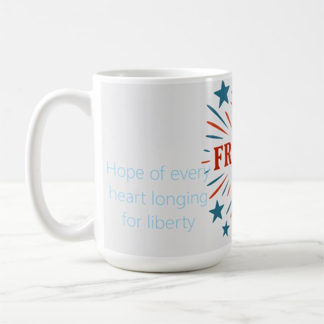 Låt friheten ringa kaffemugg (Vänster)
