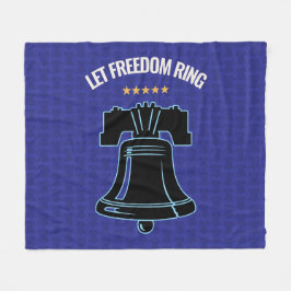 Låt friheten ringa Liberty Bell Patriotisk kastfil Fleecefilt