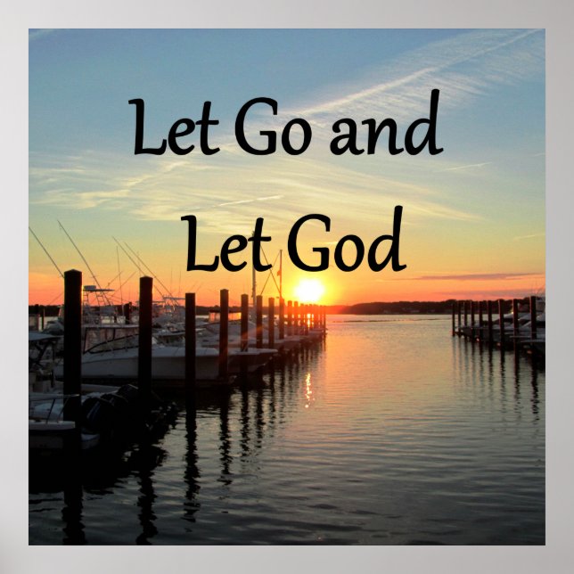LÅT GÅ OCH LÅT GOD SUNSET POSTER (Framsidan)
