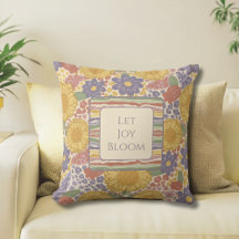 Låt Glädje Blomma Reversibel Kuddslang