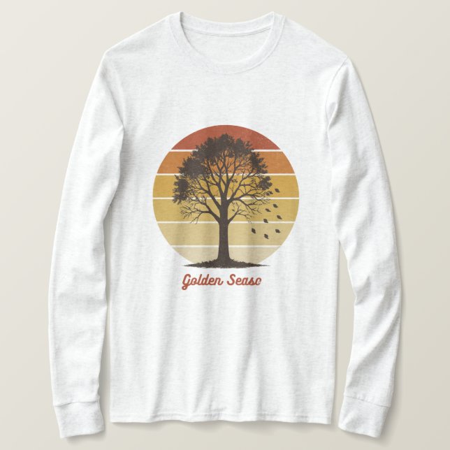 Låt Gourd Tider Rulla Höst Design T Shirt (Design framsida)