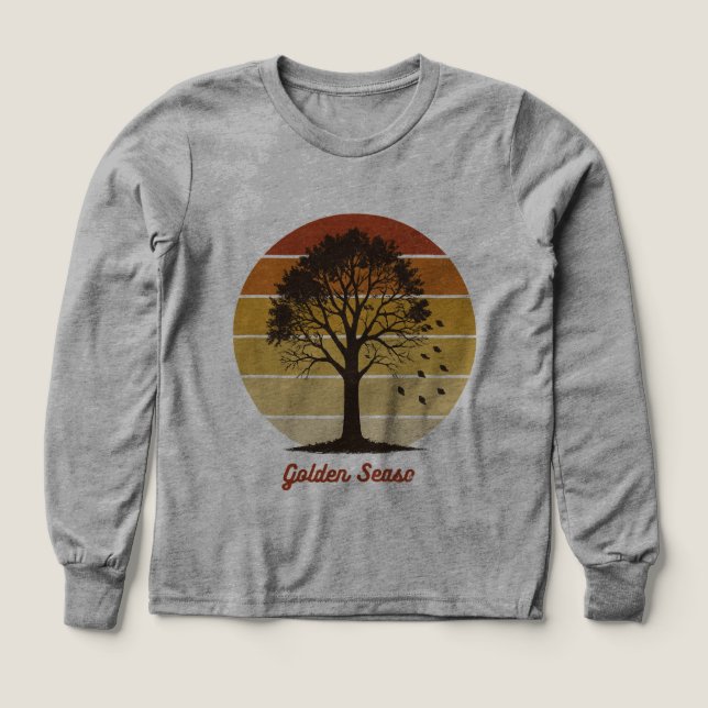 Låt Gourd Tiderna Rulla Höst Design T Shirt (Design framsida)