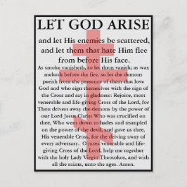 Låt Gud Arise Orthodox bönkort Vykort