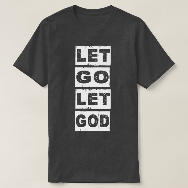 Låt Gud Gud tro Gud Faith Hope & JesusMerc. T Shirt (Design framsida)
