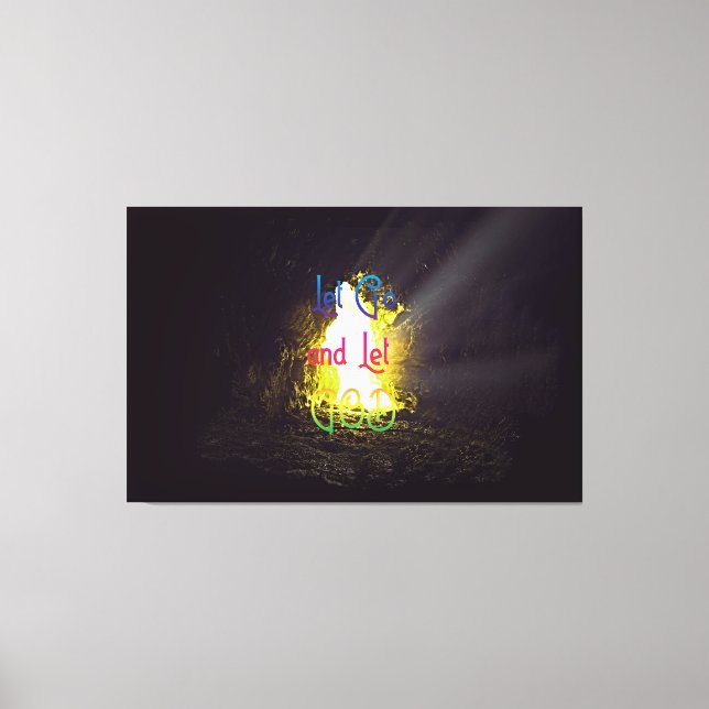 Låt Gud inspirera citatet Canvastryck (Framsida)