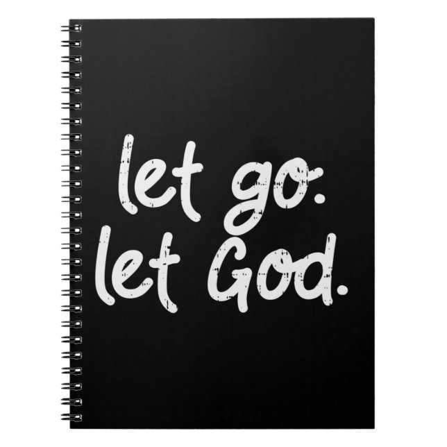 Låt gud Jesus Faith Quote Religiösa Christi Anteckningsbok (Framsidan)