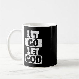 Låt gud Jesus Faith Quote Religiösa Christi Kaffemugg