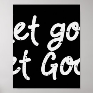 Låt gud Jesus Faith Quote Religiösa Christi Poster