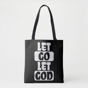Låt gud Jesus Faith Quote Religiösa Christi Tygkasse