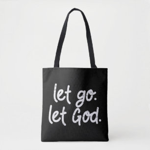 Låt gud Jesus Faith Quote Religiösa Christi Tygkasse