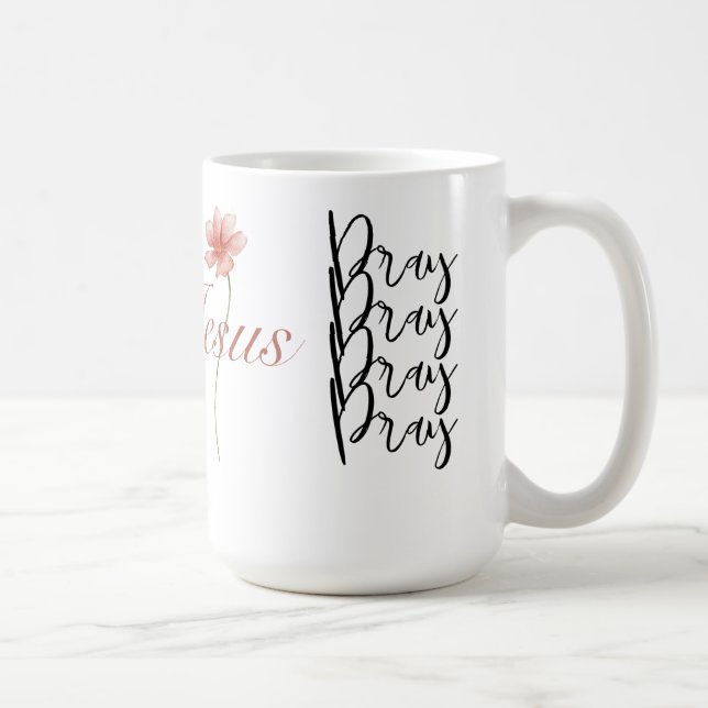 Låt Gud låta Kristanity Faith Bible Jesus Kaffemugg (Höger)