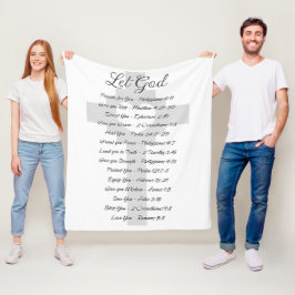 Låt Gud skriftinspiration Fleecefilt