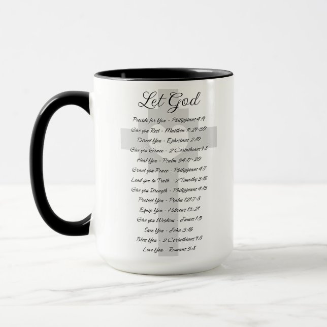 Låt Gud skriva inspiration Mugg (Vänster)