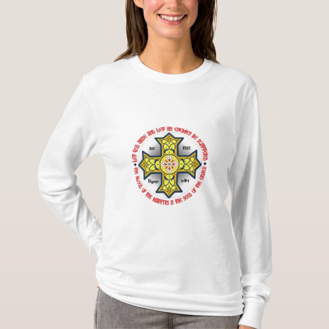 Låt Gud uppträda och låt hans fiender spridas Tee Shirt (Framsida)
