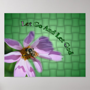 Låt Gud vara på modig inspiration Poster