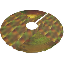 "Låt Guld & Grönt spela" Julgran Skirt Julgransmatta Borstad Polyester