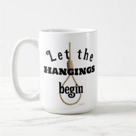 Låt hängningarna börja - presentmugg kaffemugg