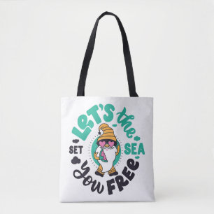 Låt havet få er att frigöra Gnome Tee Tygkasse