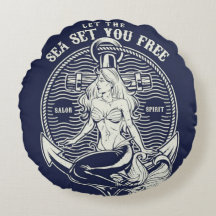 Låt havet få er att runda fritt Dekorativ kudde